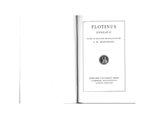 فلوطین، جلد. 2: Ennead 2