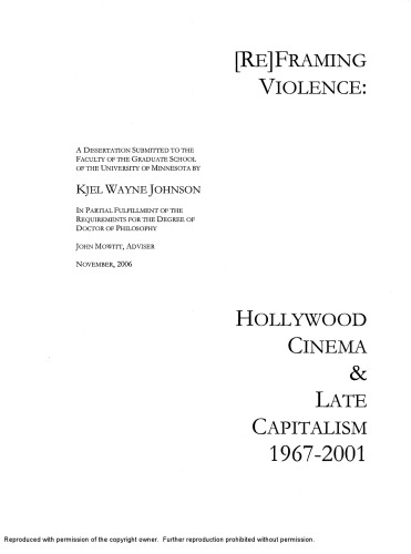 [پاسخ] قاب سازی خشونت: سینمای هالیوود و سرمایه داری پسین ، 1967-2001
