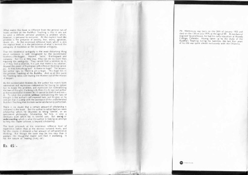 تعلیم بودا و ابهام وجود