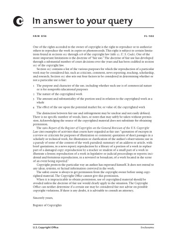 کنفرانس استفاده منصفانه: گزارش نهایی به کمیسر در مورد نتیجه گیری کنفرانس استفاده منصفانه