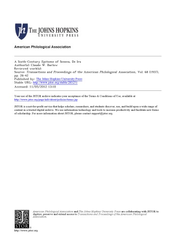 مظهر قرن ششم سنکا ، د ایرا