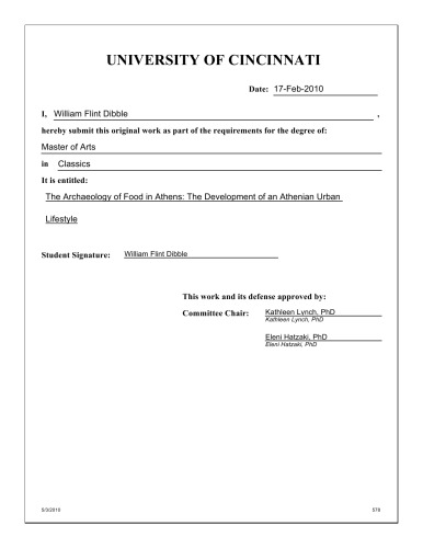 باستان شناسی غذایی در آتن: توسعه یک شیوه زندگی آتن شهری
