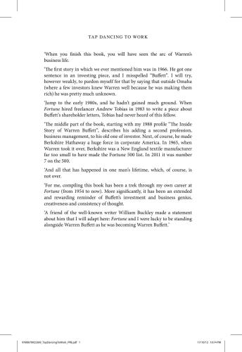 شیر روی رقص به کار: وارن بافت روی همه چیز ، 2012-1696