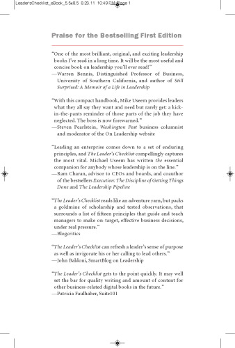 چک لیست رهبر: 15 اصل مهم برای ماموریت