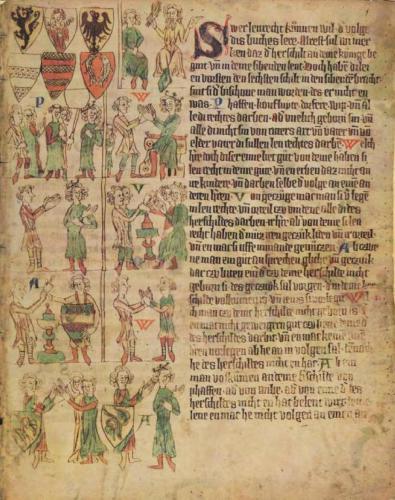 کد پال جوانه زنی 164 هایدلبرگ ساکسنسپژگل در اوایل قرن 14th