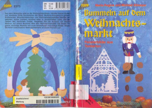 قدم زدن در اطراف بازار کریسمس: تصاویر پنجره ساخته شده از مقوا؛ [با قالب در اندازه اصلی]