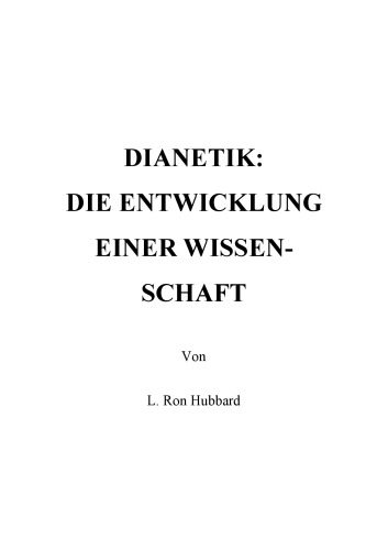 Dianetics: توسعه یک علم