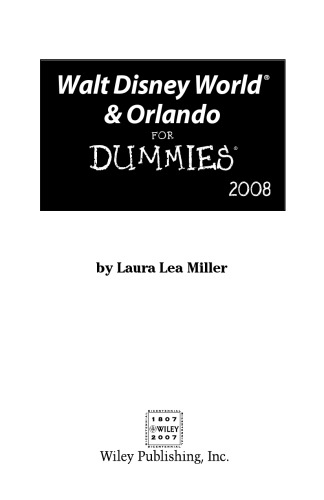 ﻿Walt Disney World & Orlando for Dummies 2008