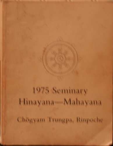1975 رونوشت های علمیه Chogyam Trungpa Rinpoche