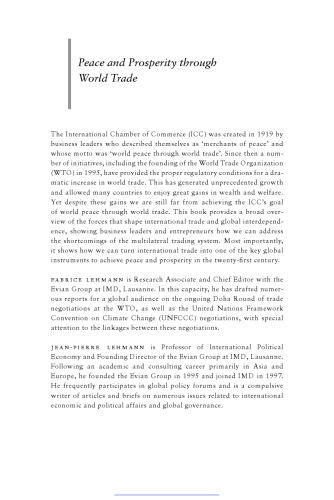 ﻿صلح و رفاه از طریق تجارت جهانی