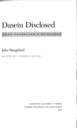 Dasein افشا شده: هایدگر جان هاوگلند