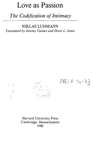 Love as Passion: رمزگذاری صمیمیت