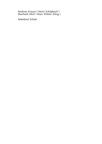 مدرسه به عنوان محل کار: دیدگاه های روانشناختی سازمانی و شغلی