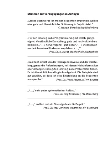 برنامه نویسی دوره اصلی با دلفی: یادگیری سیستماتیک با مثال های تعاملی. از جمله برنامه نویسی پاسکال ، OOP ، برنامه نویسی گرافیکی