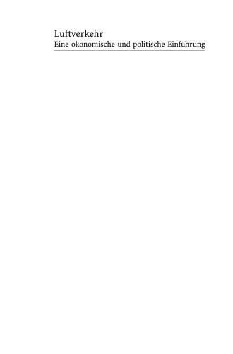 حمل و نقل هوایی: مقدمه ای اقتصادی و سیاسی