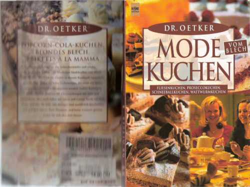 دکتر. کیک مد Oetker از قلع: کیک کاشی ، کیک prosecco ، کیک گلوله برفی ، کیک lugworm