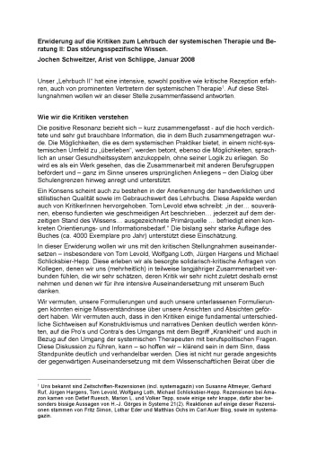 ﻿[مقاله] بررسی: کتاب درسی درمان سیستمی و مشاوره توسط یوخن شوایتزر و آریست فون شلیپ