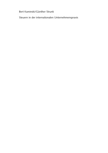 مالیات در عمل شرکت های بین المللی: اصول اولیه - اثر - مثال