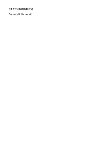 ﻿اصول ریاضی ریاضیات Survival-Kit در ابتدای دوره