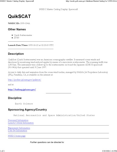 ﻿QuikSCAT
