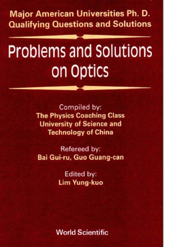﻿مسائل و راه حل های اپتیک - دانشگاه. از Sci. و فنی از چین