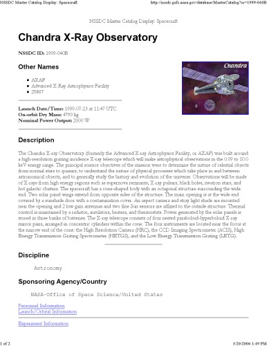 ﻿رصدخانه اشعه ایکس چاندرا