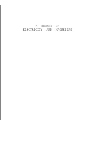﻿تاریخچه الکتریسیته و مغناطیس