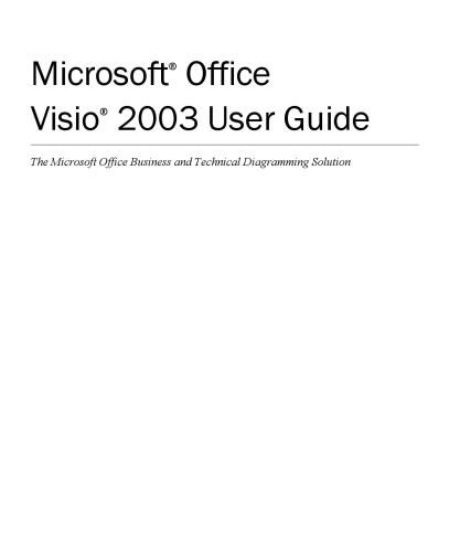 ﻿راهنمای کاربر Microsoft Office Visio 2003
