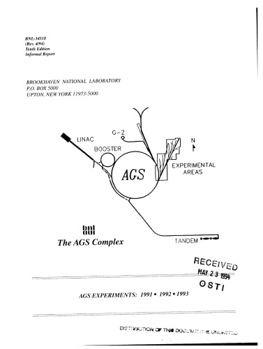 آزمایش های AGS [1991-1993]