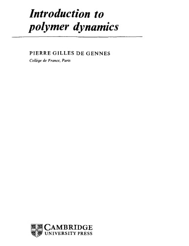 ﻿مقدمه ای بر دینامیک پلیمرها