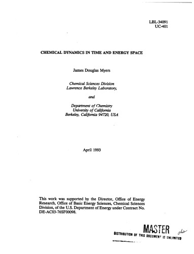 دینامیک شیمیایی در فضای زمان و انرژی