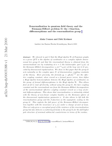 Renormalization در نظریه میدان کوانتوم V
