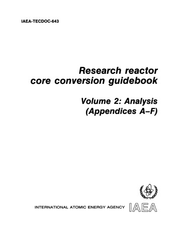 کتاب راهنمای تبدیل هسته راکتور تحقیق جلد 2 [تجزیه و تحلیل] (IAEA TECDOC-643v2)