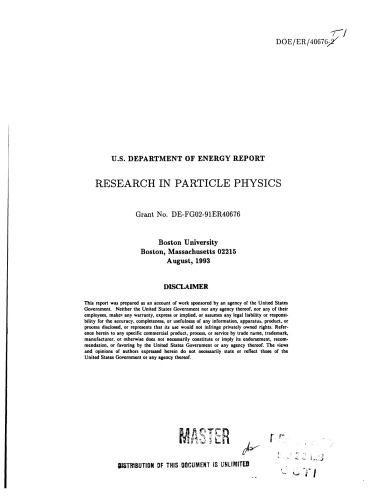 ﻿تحقیق در فیزیک ذرات [دانشگاه بوستون]