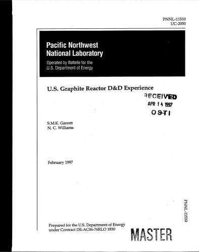 D & amp؛ D تجربه رآکتور گرافیت آمریکا