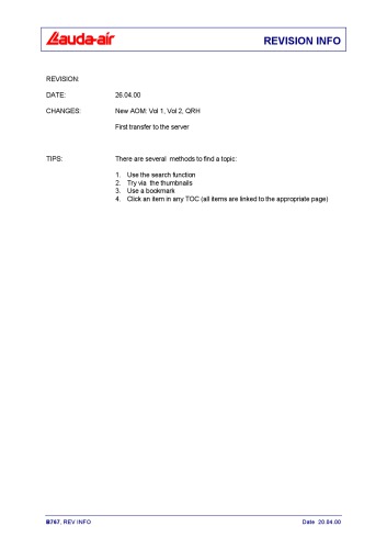 ﻿راهنمای عملیات 767 - Lauda Air