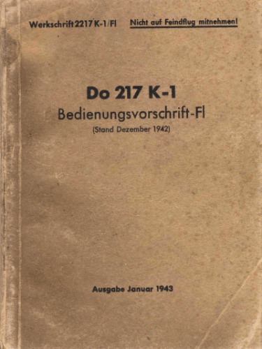 ﻿راهنمای هواپیما - Do-217 K-1 Operating Instructions Fl