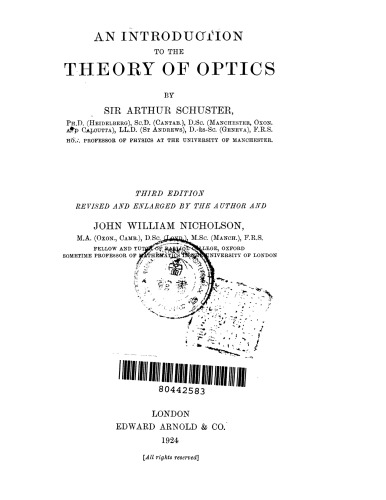 مقدمه ای بر تئوری اپتیک