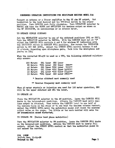 ﻿مرکزی الکترونیک 20A Exciter