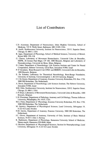 ﻿ماژول های مخچه، مولکول ها، مورفولوژی و عملکرد