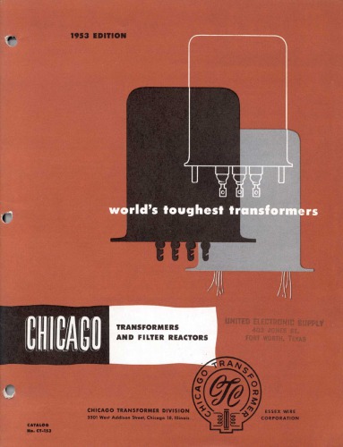 کاتالوگ ترانسفورماتور شیکاگو ctc-53