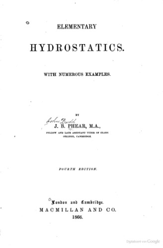 هیدرواستاتیک مقدماتی - با نمونه های بی شماری