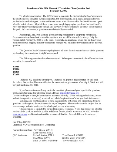 سوالات امتحان مجوز FC Ham Technician Class