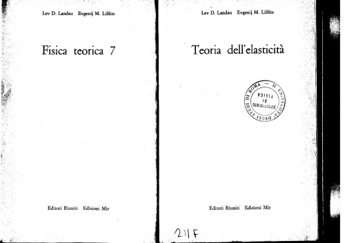 Fisica Teorica [جلد 07] (Teoria Elasticita)