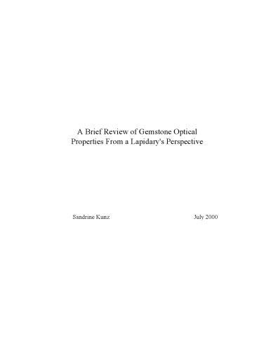 خواص نوری سنگ های قیمتی از منظر لاپیدری [مقاله کوتاه]