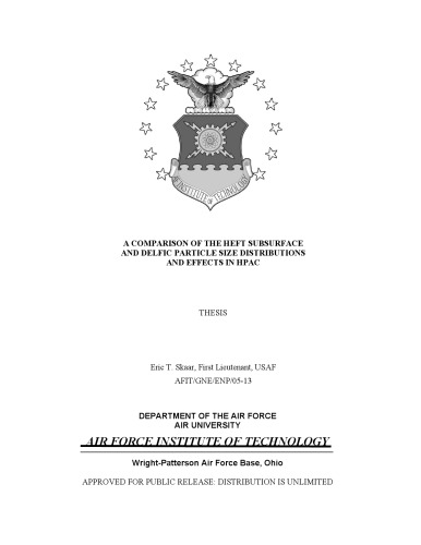 ﻿پیش بینی اندازه ذرات HEFT-DELFIC Fallout (مقایسه) - USAF