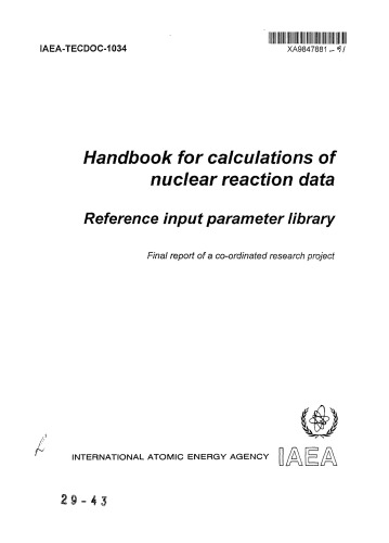 ﻿Hndbk برای محاسبه داده‌های واکنش هسته‌ای (IAEA TECDOC-1034)