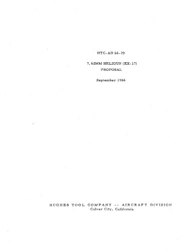 HTC-AD 66-29 7.62mm Heligun (EX-17) پیشنهاد [دستگاه چند قطبی]
