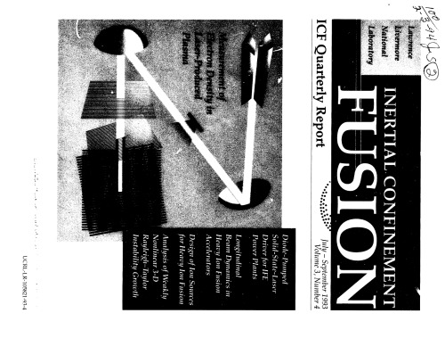 فیوژن محصور اینرسی [فصلنامه ژوئیه-سپتامبر 1993]