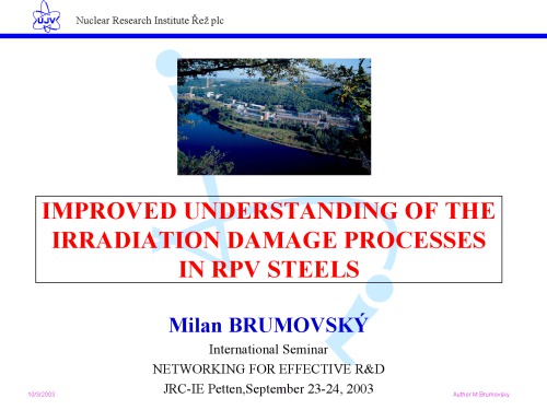 فرآیندهای آسیب تابش در فولادهای RPV (اسلایدهای ارائه)